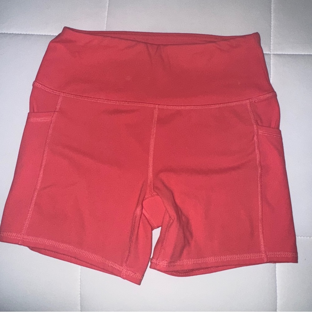 RBX Pink Spandex Shorts with Structured Fabric